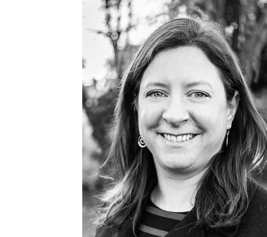 Photo of Anna Bomford smiling at camera